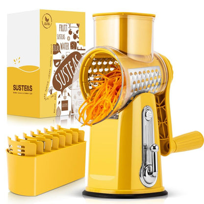 SUSTEAS Rotary Cheese Grater with Handle