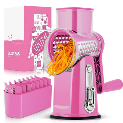 SUSTEAS Rotary Cheese Grater with Handle